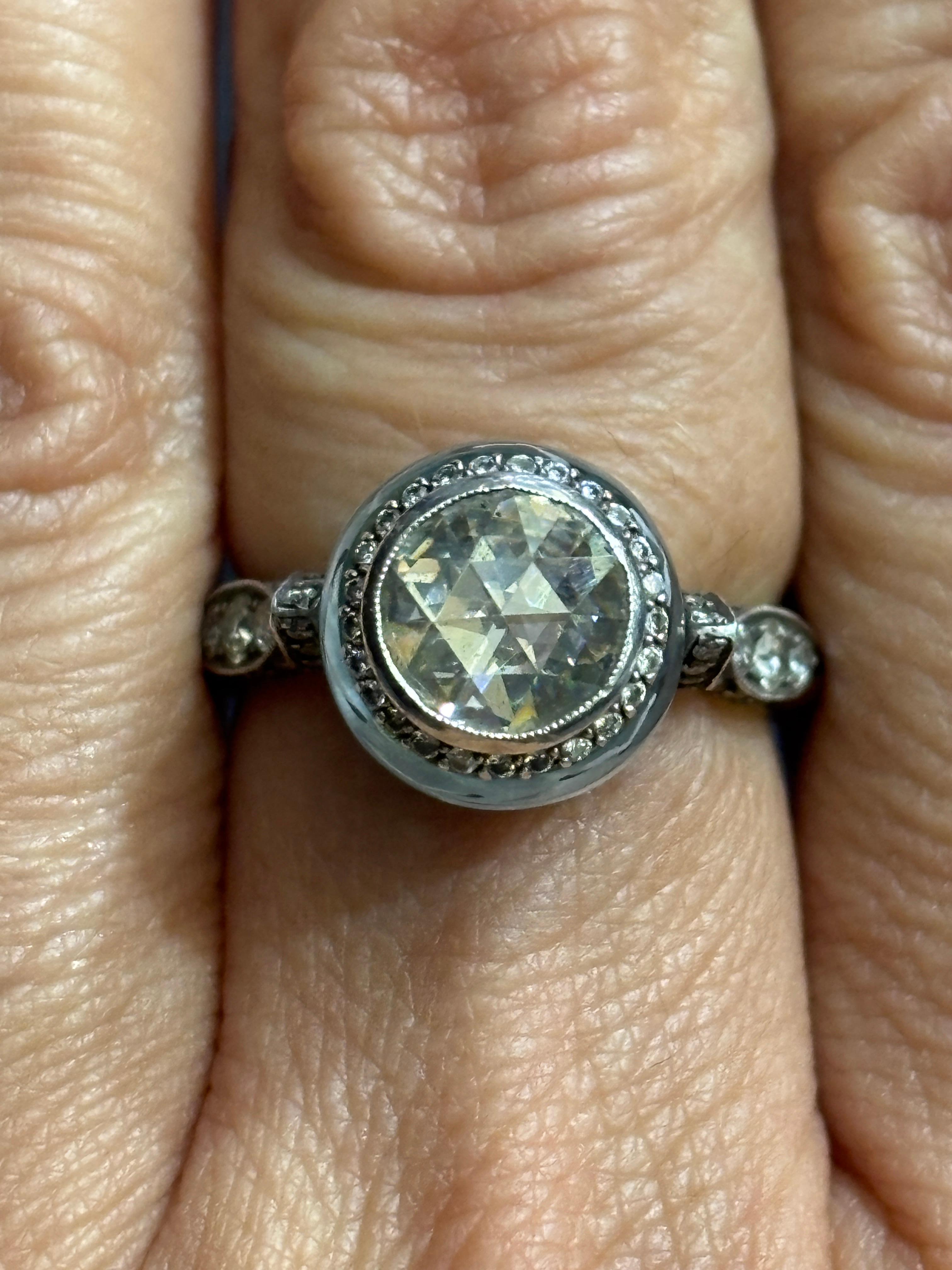 Anillo de cóctel de diamantes talla rosa Sevan Bıçakçı Corte rosa en venta