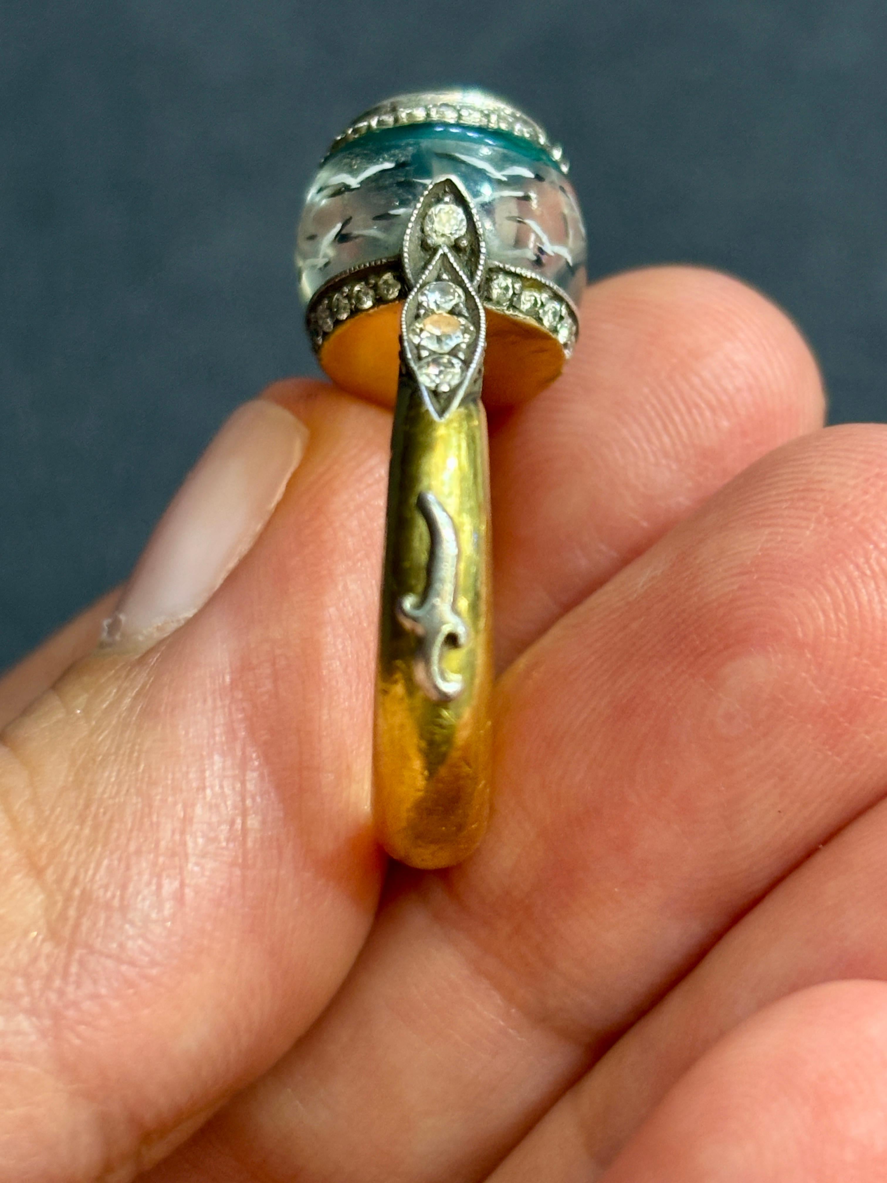 Anillo de cóctel de diamantes talla rosa Sevan Bıçakçı en Excelente estado para la venta en London, GB