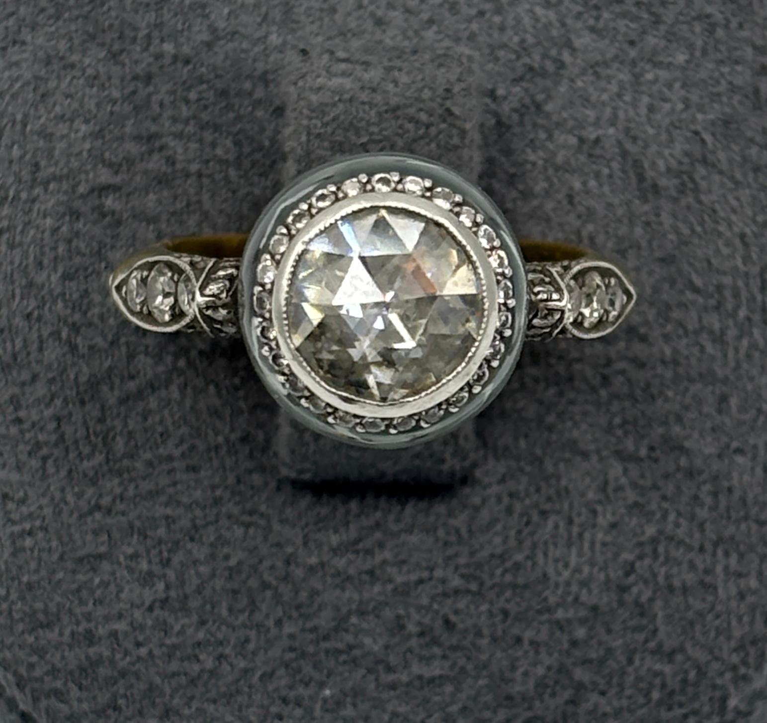 Anillo de cóctel de diamantes talla rosa Sevan Bıçakçı en venta 3