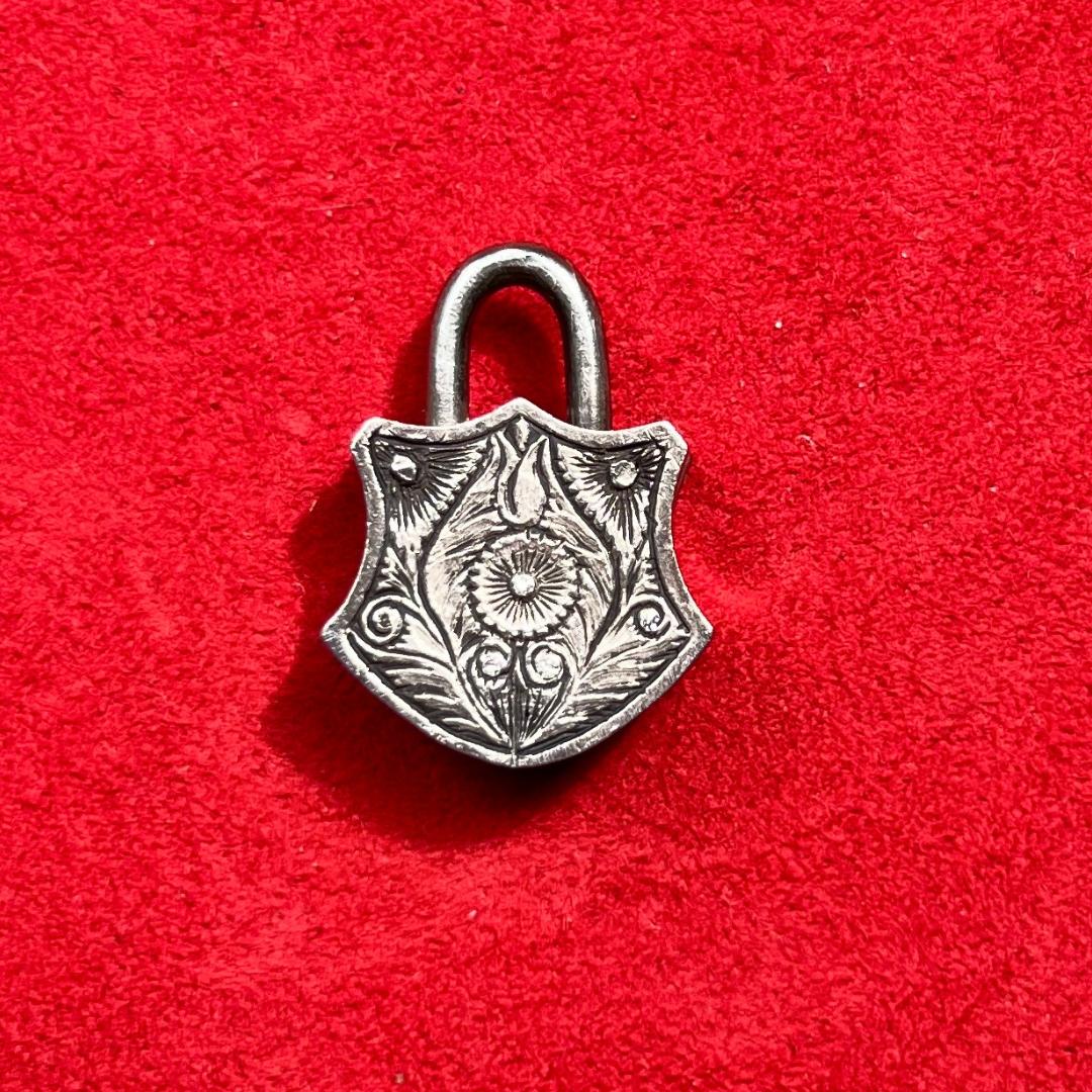 Sevan Biçakci Diamond, 24 Karat Gold, and Sterling Silver Padlock Pendant, 2011 In Excellent Condition In New York, NY
