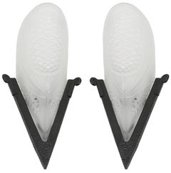 SEVB Art Deco Pair of Wall Sconces, 1921