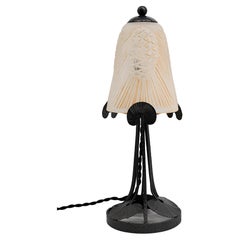 Lámpara de mesa Art Déco francesa Sevb, años 20