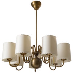 Brass Chandelier by ASEA, Sweden, 1930s