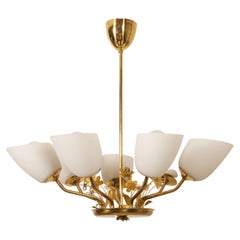 Seven Arms Chandelier Attr. to Paavo Tynell