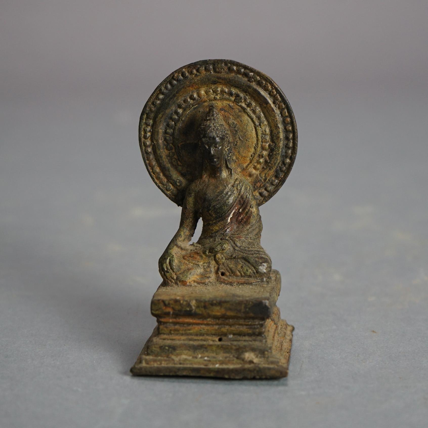 Sieben chinesische antike Artikel aus Bronzeguss aus dem 19. Jahrhundert im Angebot 4