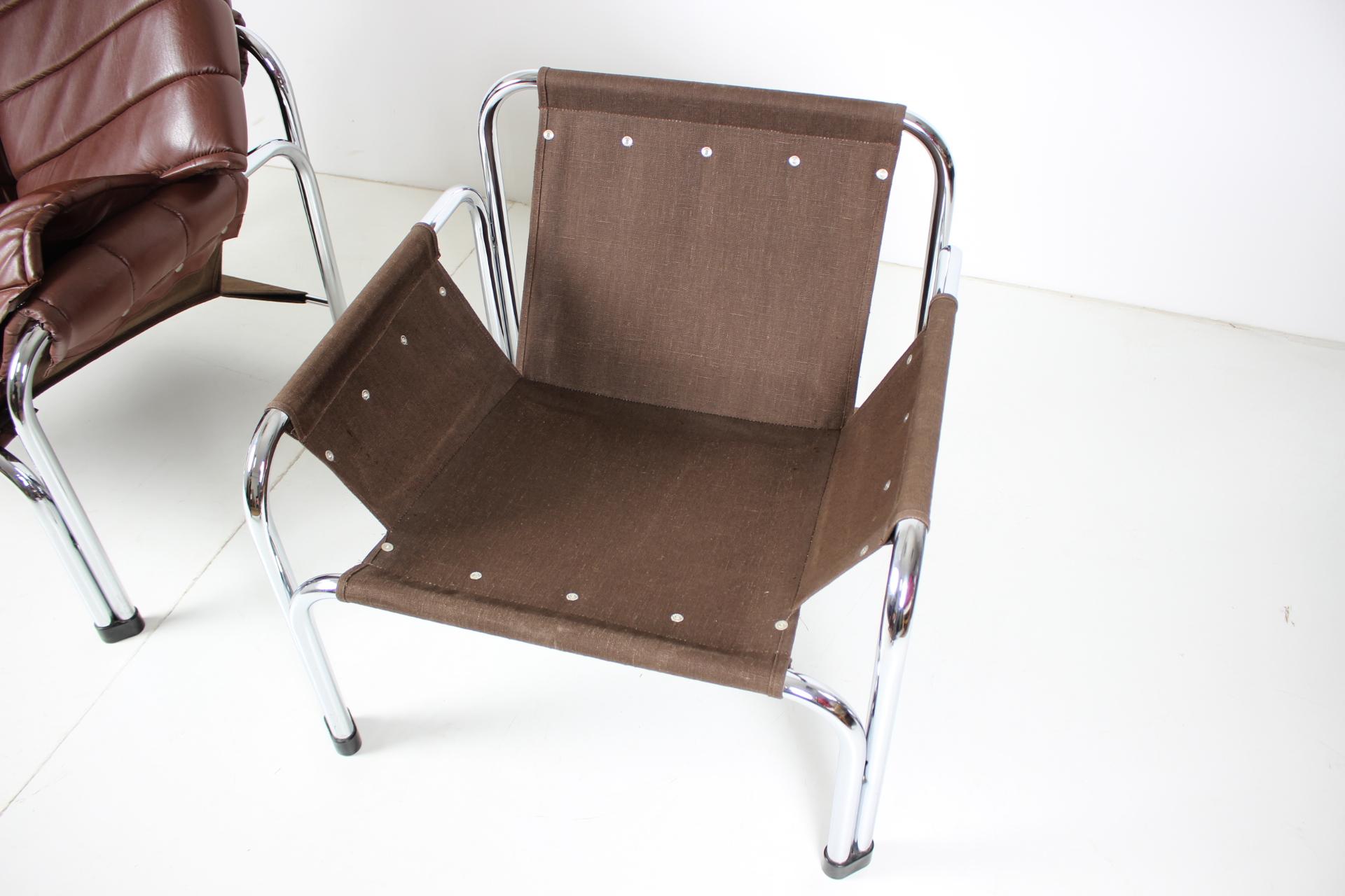 Seven Chrome Armchair Designed by Viliam Chlebo, Czechoslovakia 6