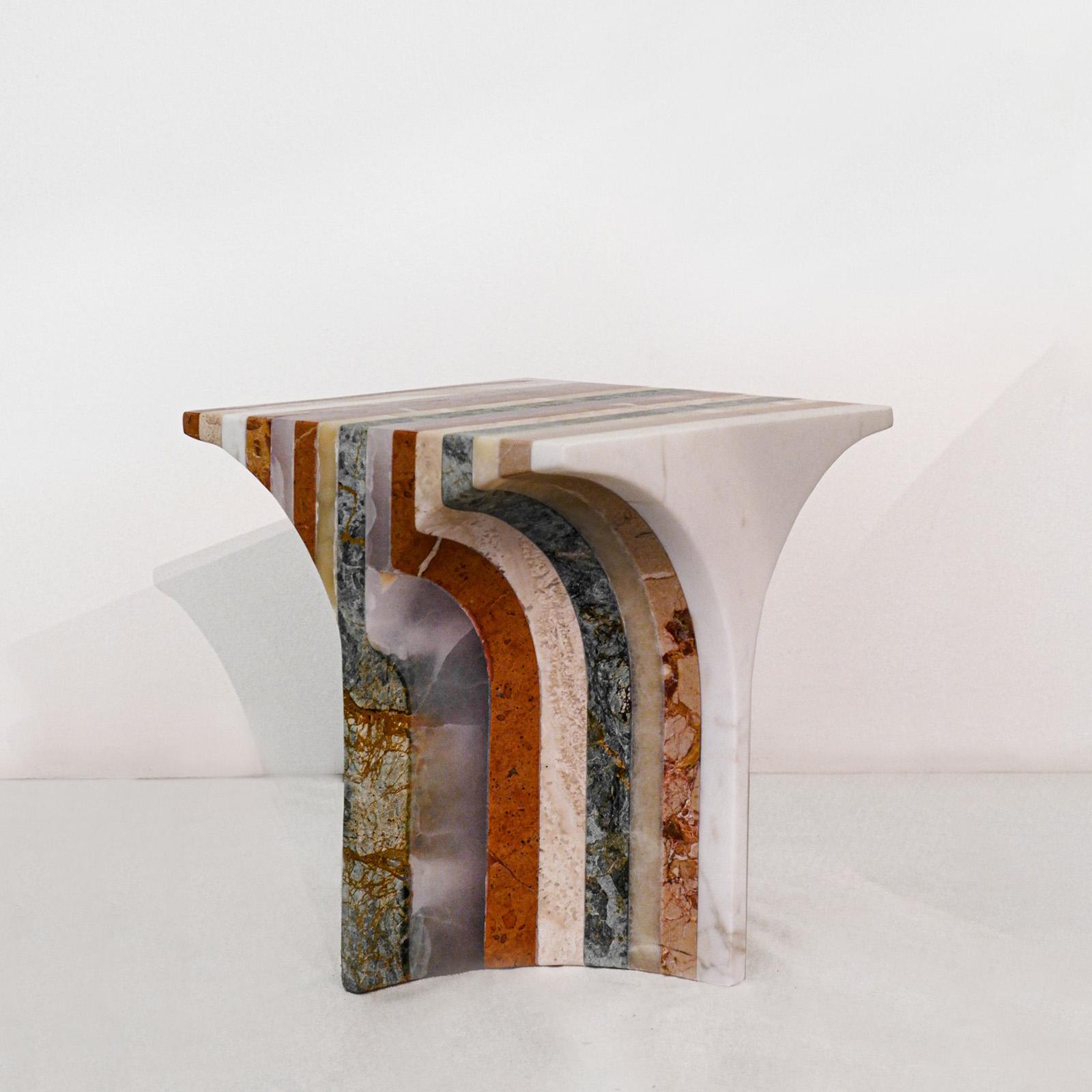 Five x Seven Coffee Table in Marble by Budde for Solidenature  In New Condition For Sale In Milan, IT