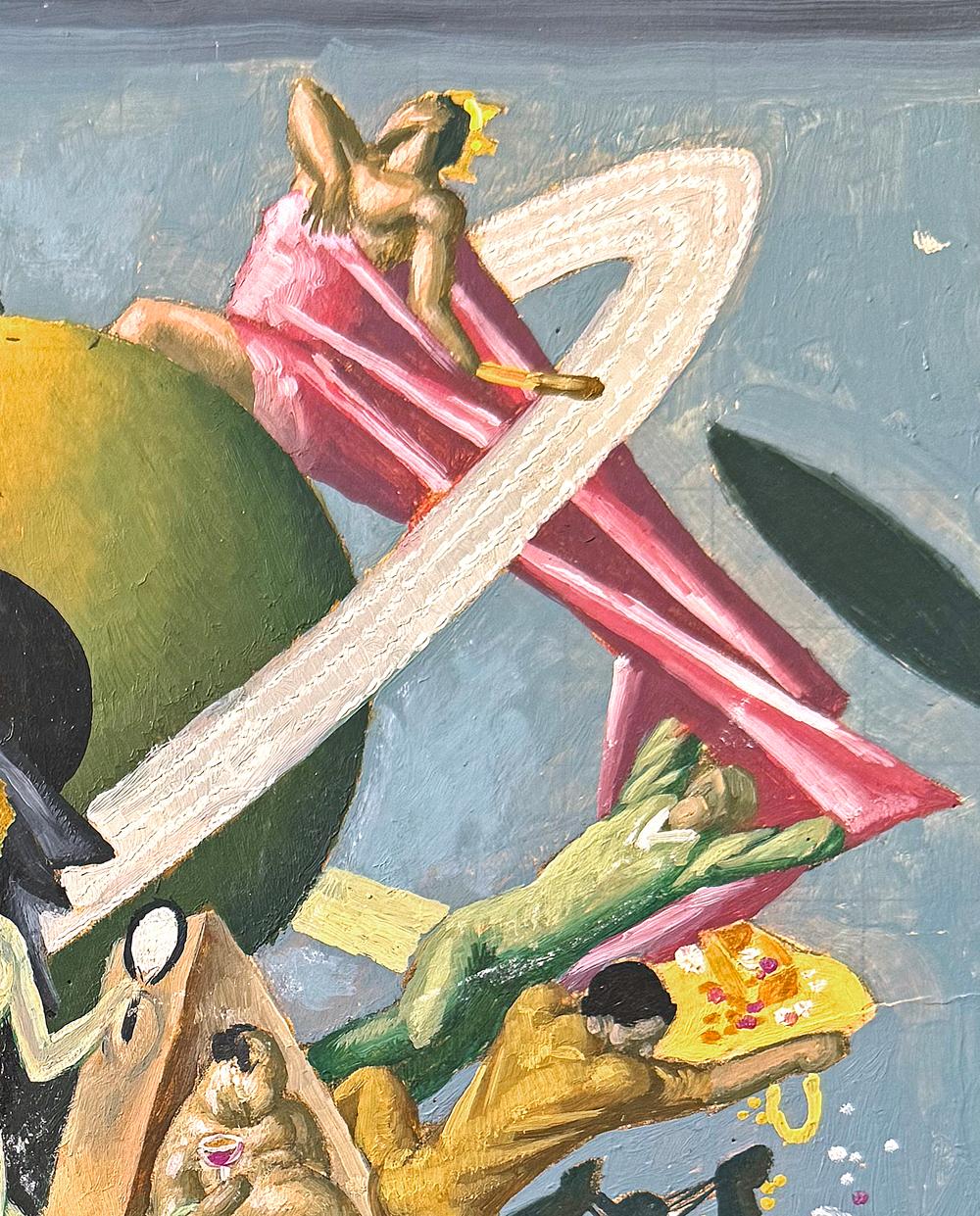 „Seven Deadly Sins“, fabelhafte Art-Déco-Wandstudie von Eugene Savage (Art déco) im Angebot