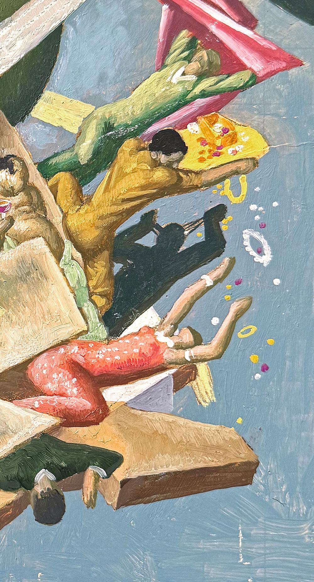 „Seven Deadly Sins“, fabelhafte Art-Déco-Wandstudie von Eugene Savage (amerikanisch) im Angebot