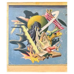 "Seven Deadly Sins", Fabulous Art Deco Mural Study by Eugene Savage