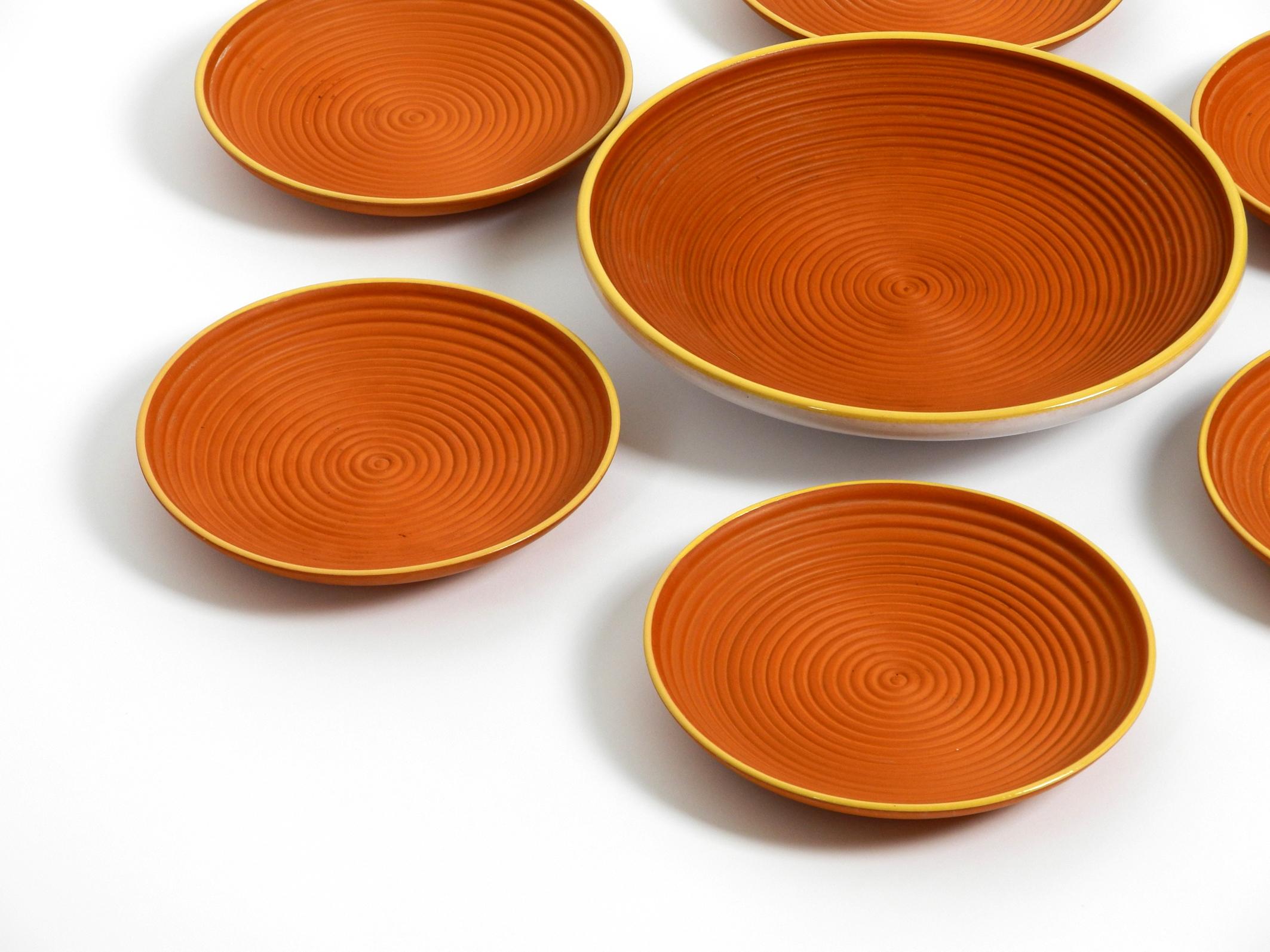 Seven Decorative Art Deco Rosenthal Ceramic Plates from the 1930s 8