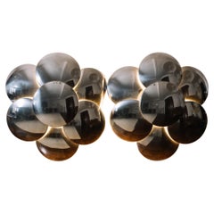 Seven disc wall sconces, Goffredo Reggiani, circa 1970s