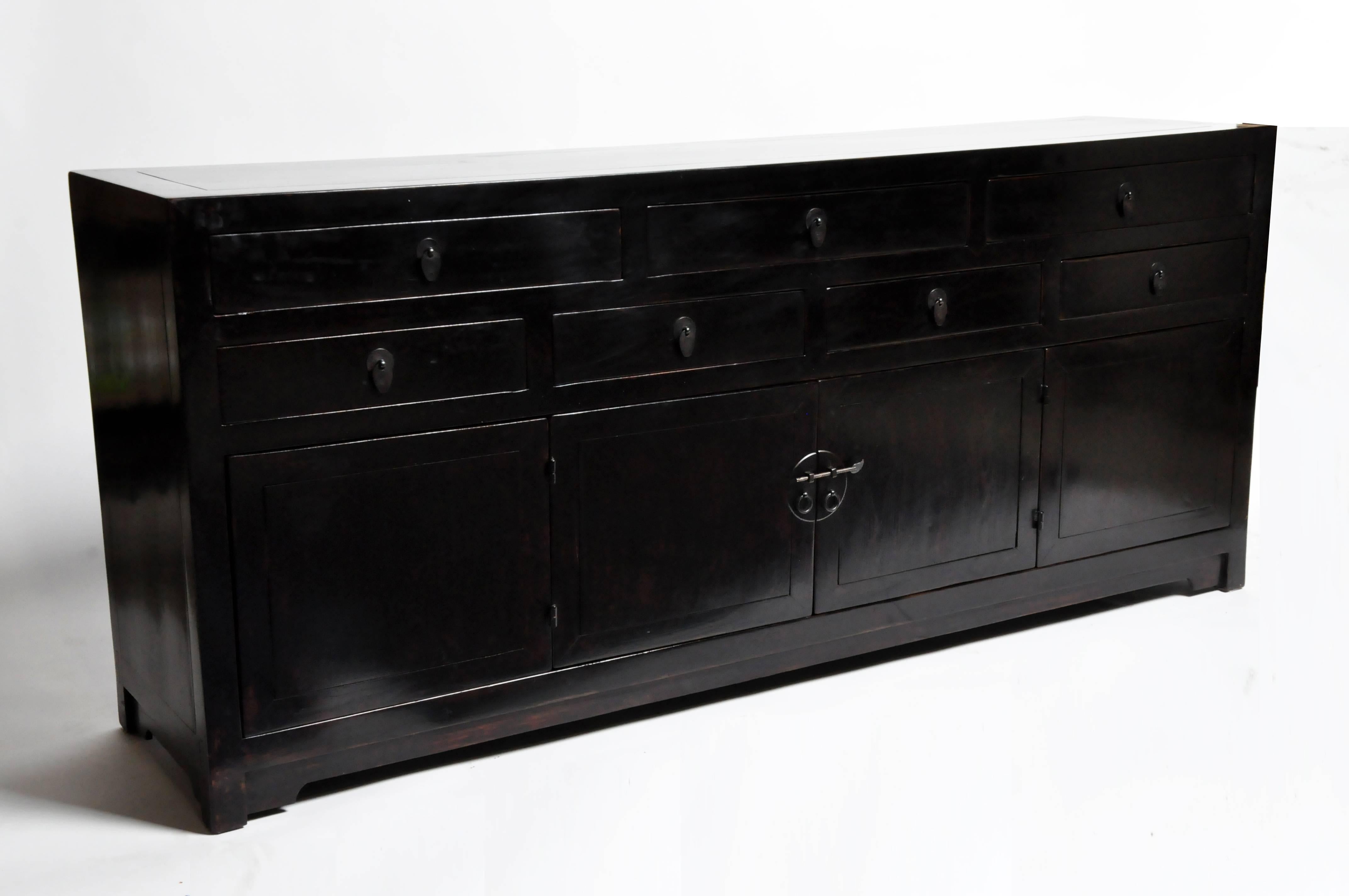 Contemporary Seven Drawer Chinese Sideboard with Bi-Folding Doors