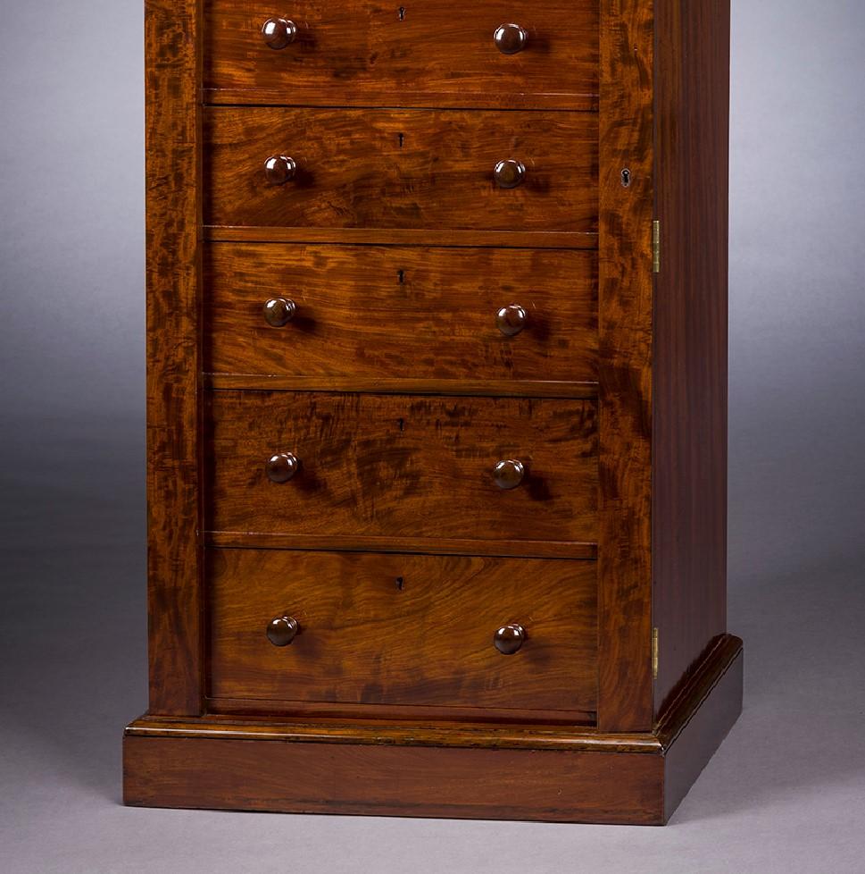 Neoclassical Seven-Drawer Tall Chest of Drawers For Sale