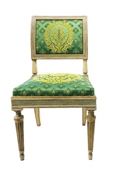 Seven Early 19th Century Neoclassical Italian Chairs, Milan circa 1820