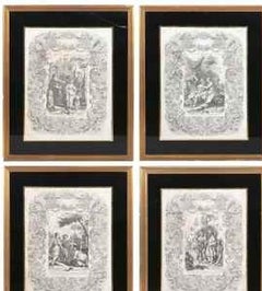Seven European engravings - 18th century