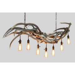 Seven Falls Axis Deer Antler Chandelier by The Peak Antler