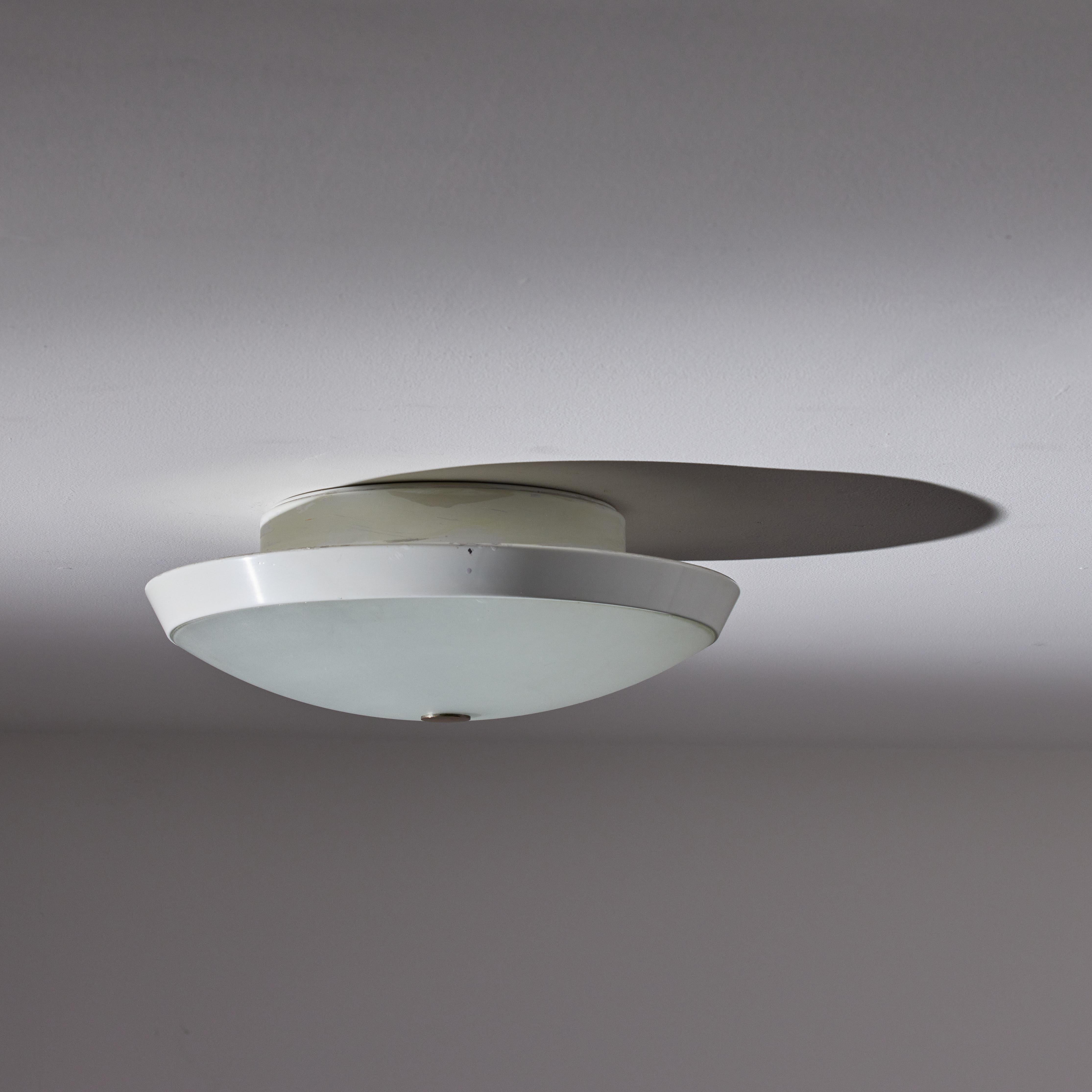 Flush Mount Ceiling Lights by Fontana Arte In Good Condition For Sale In Los Angeles, CA