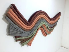 Barbara Barron Textile Fiber Art Sculpture Wall Hanging