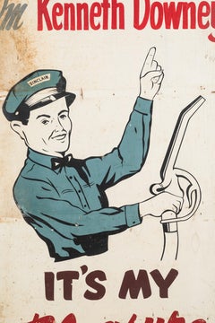 1940s American Sinclair Service Station Roadside Billboard Sign