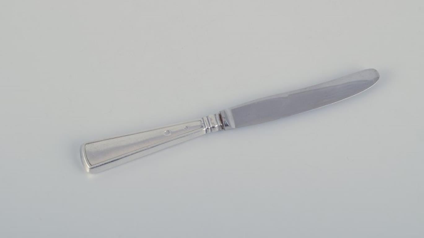 Seven fruit knives in sterling silver with stainless steel blades. For Sale 1