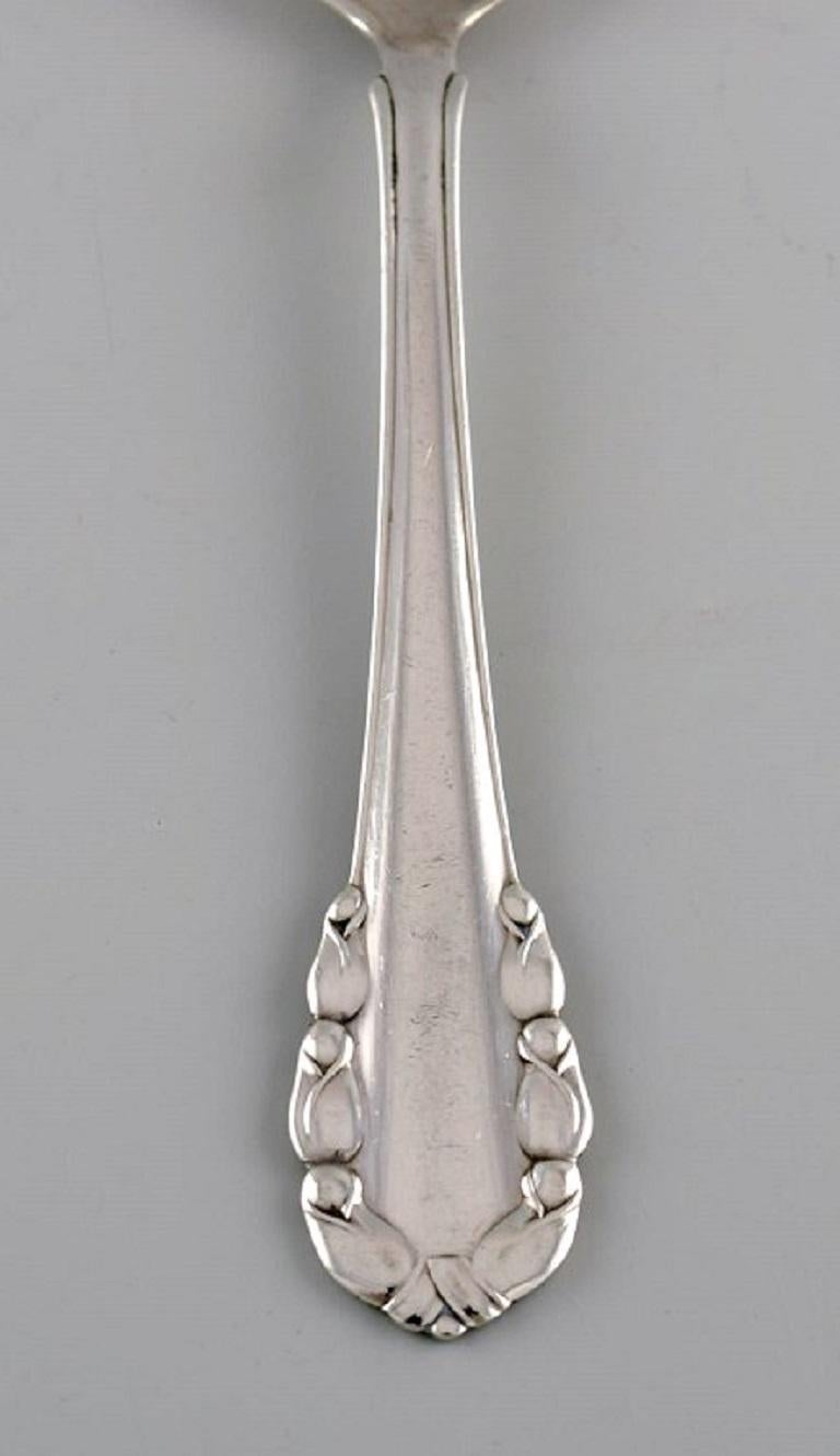 Danish Seven Georg Jensen Lily of the Valley Coffee Spoons in Sterling Silver For Sale
