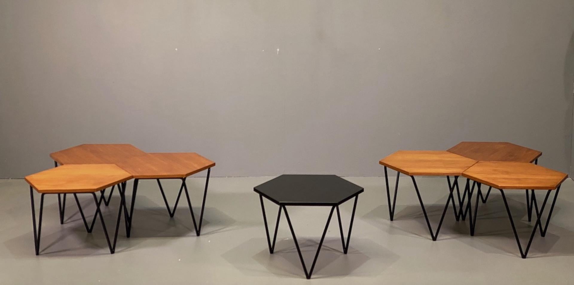 Seven Gio Ponti Coffee Tables for I.S.A., Italy, circa 1950 9