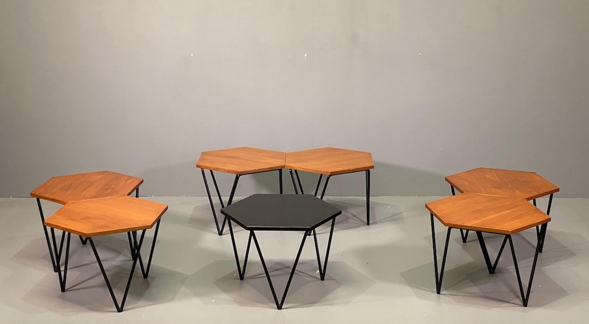 Seven Gio Ponti Coffee Tables for I.S.A., Italy, circa 1950 11