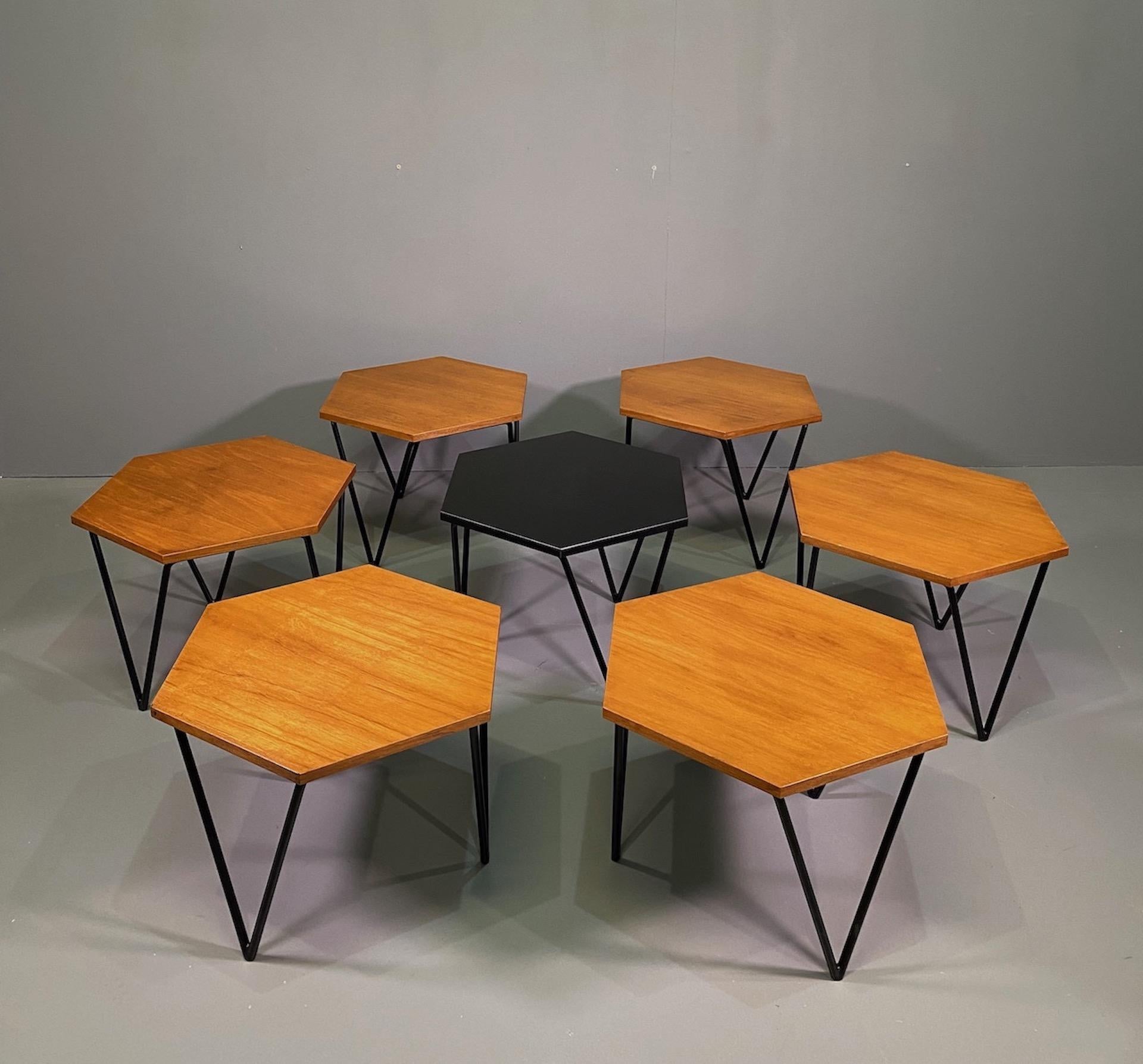 Seven Gio Ponti Coffee Tables for I.S.A., Italy, circa 1950 12