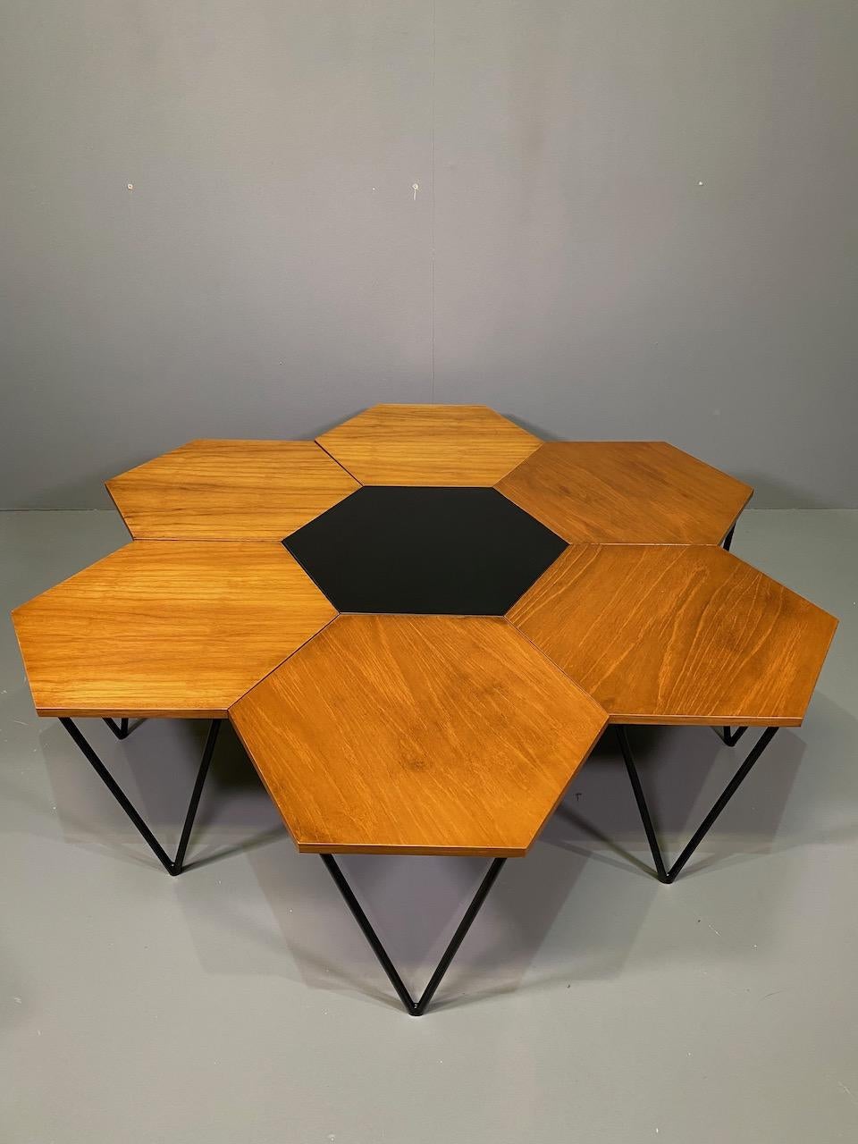 Italian Seven Gio Ponti Coffee Tables for I.S.A., Italy, circa 1950