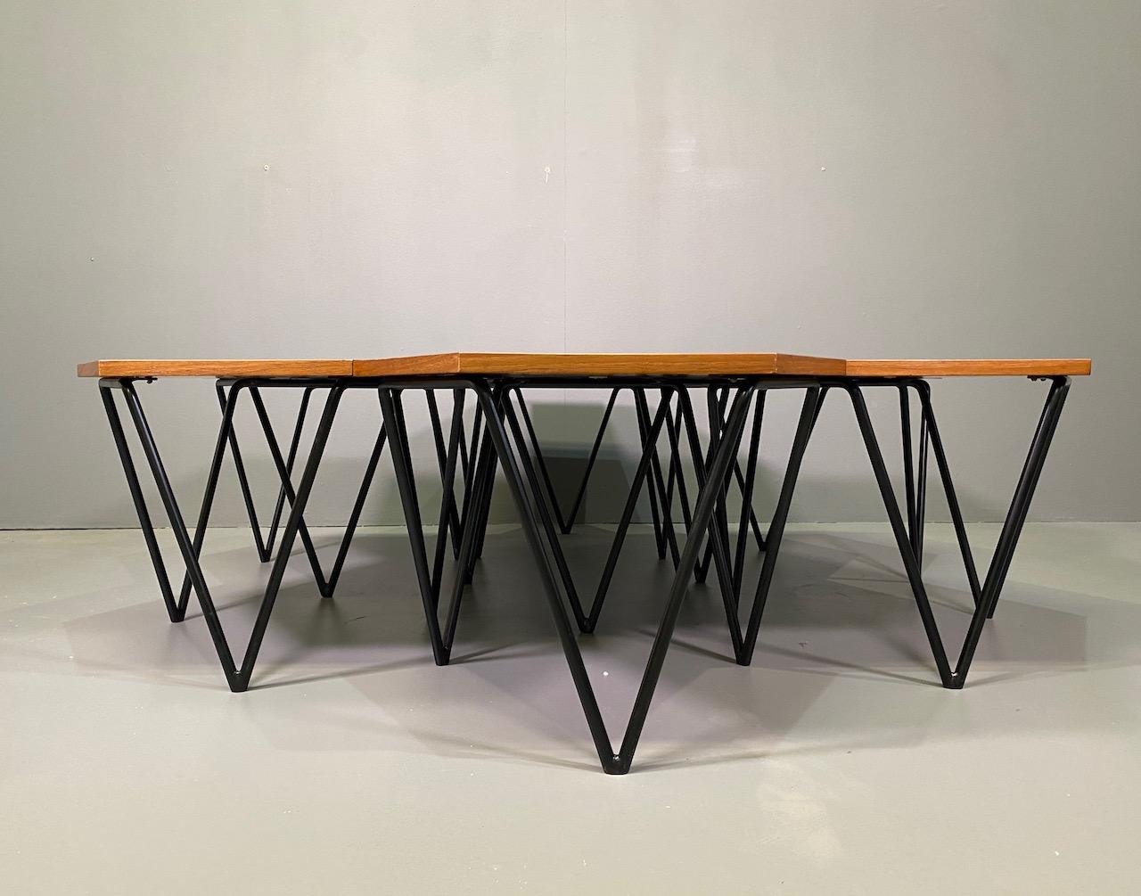 Seven Gio Ponti Coffee Tables for I.S.A., Italy, circa 1950 In Good Condition In Rovereta, SM