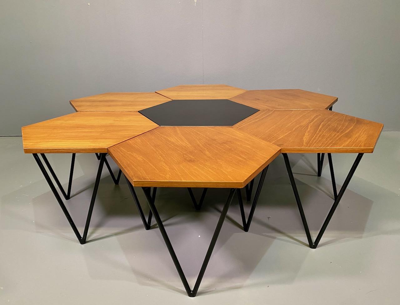 20th Century Seven Gio Ponti Coffee Tables for I.S.A., Italy, circa 1950