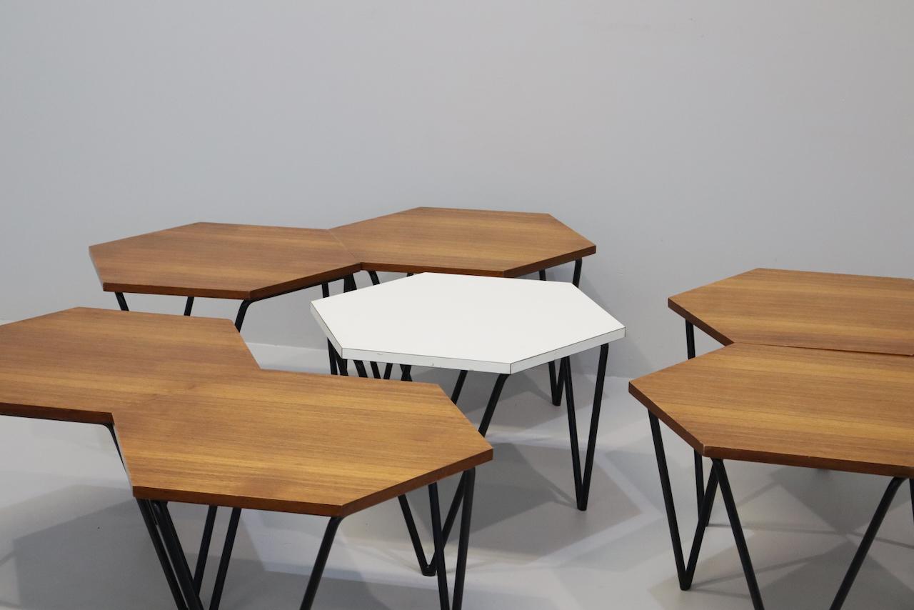 20th Century Seven Gio Ponti Coffee Tables for I.S.A., Italy, circa 1950 For Sale
