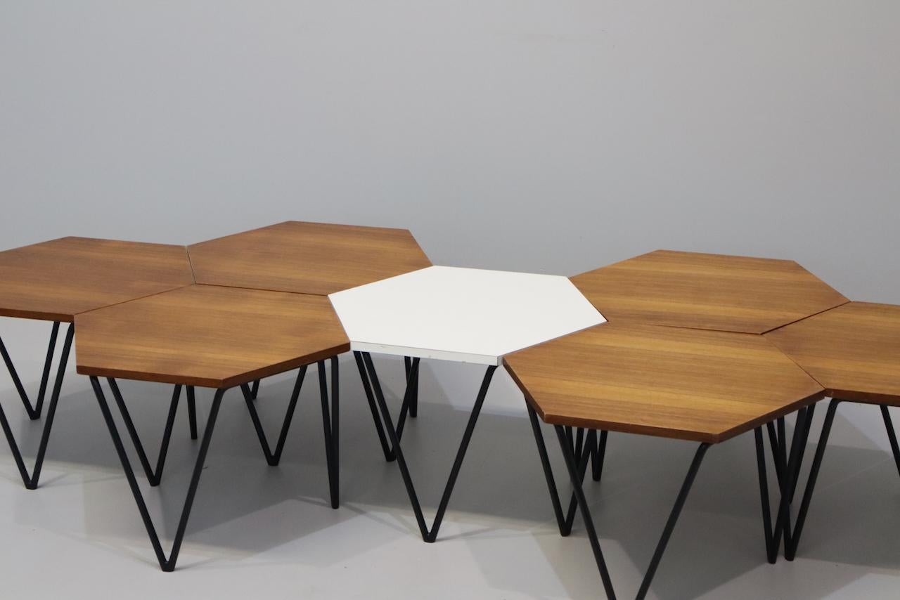 Seven Gio Ponti Coffee Tables for I.S.A., Italy, circa 1950 For Sale 1