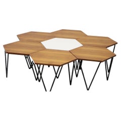 Sieben Gio Ponti Couchtische für I.S.A., Italien, um 1950