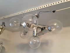 Seven Glass Ball Sputnik Flush Mount Chandelier by J.T. Kalmar, Franken KG