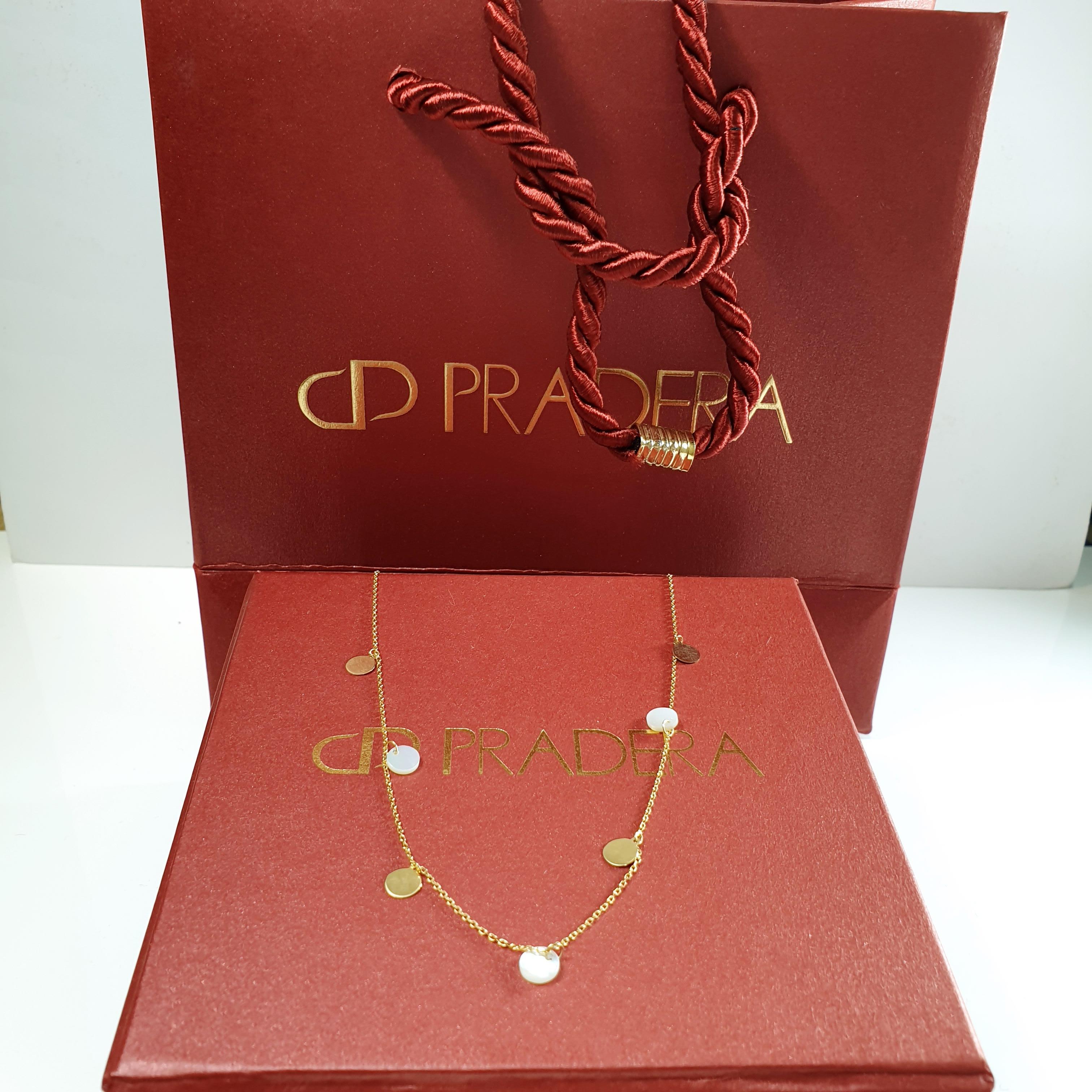 Seven Gold Tokens Charm Necklace 18 Karat Gold In New Condition For Sale In Bilbao, ES