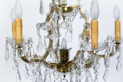 Seven-Light Maria Theresa Style Crystal Chandelier
