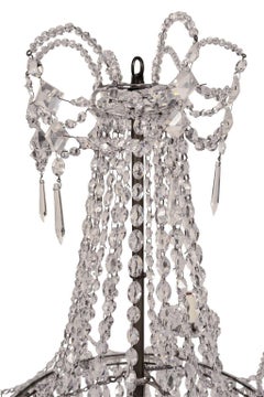 Seven-Light Neoclassical Crystal Chandelier