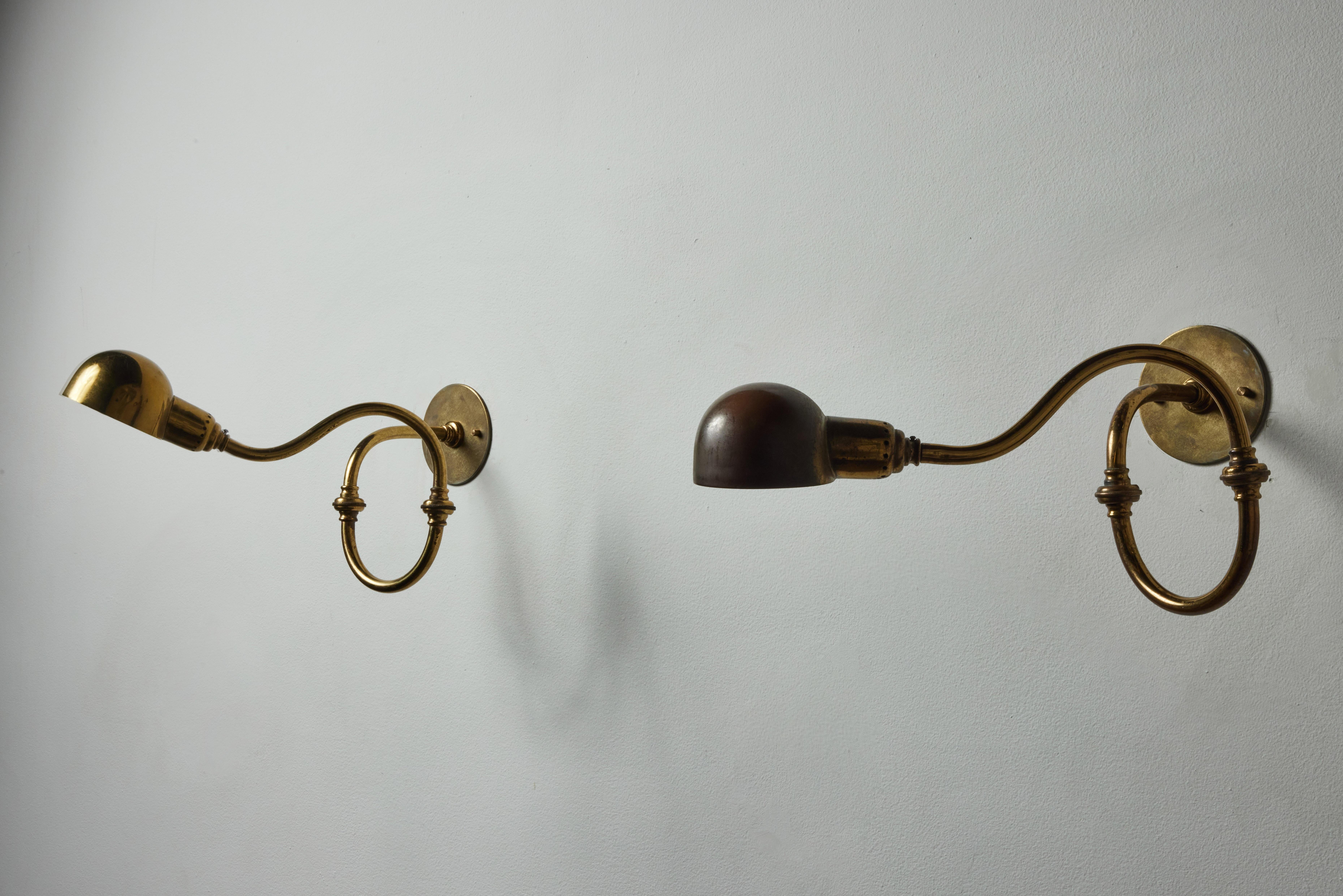 Brass Single LP15 Tromba Sconce by Luigi Caccia Dominioni for Azucena