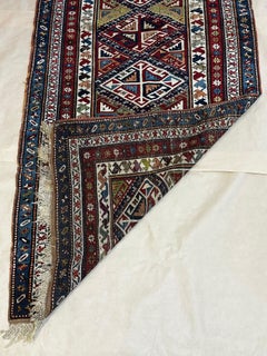 Sieben Medaillons Antiker Kazak-Läufer