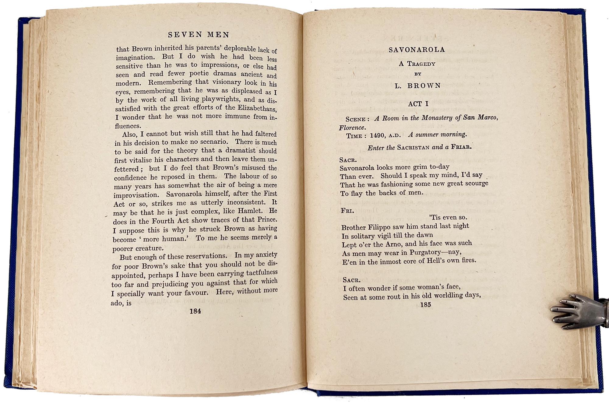 20th Century Seven Men by Max Beerbohm – FIRST EDITiON For Sale