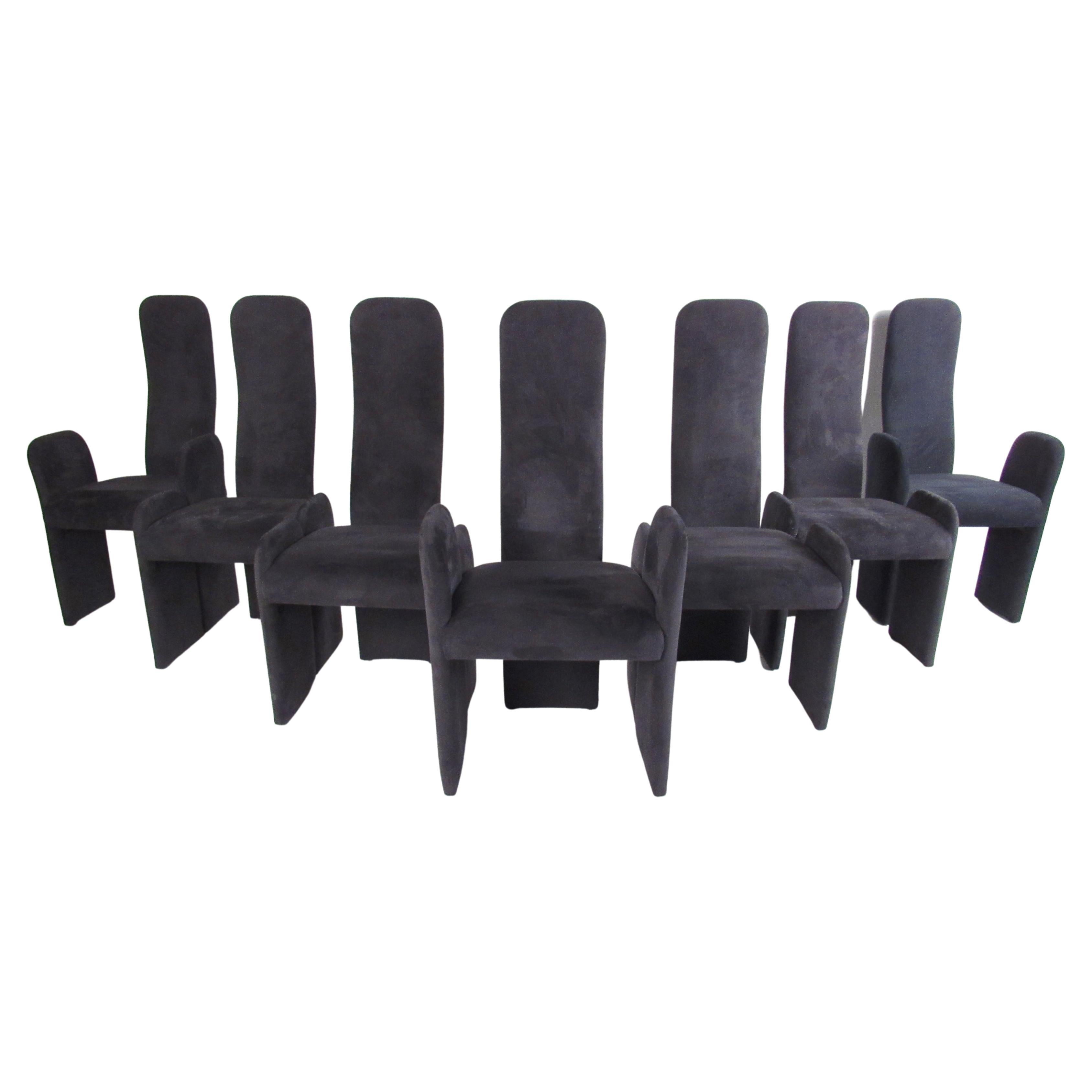 Seven Midcentury Dining Chairs by Trendline en vente