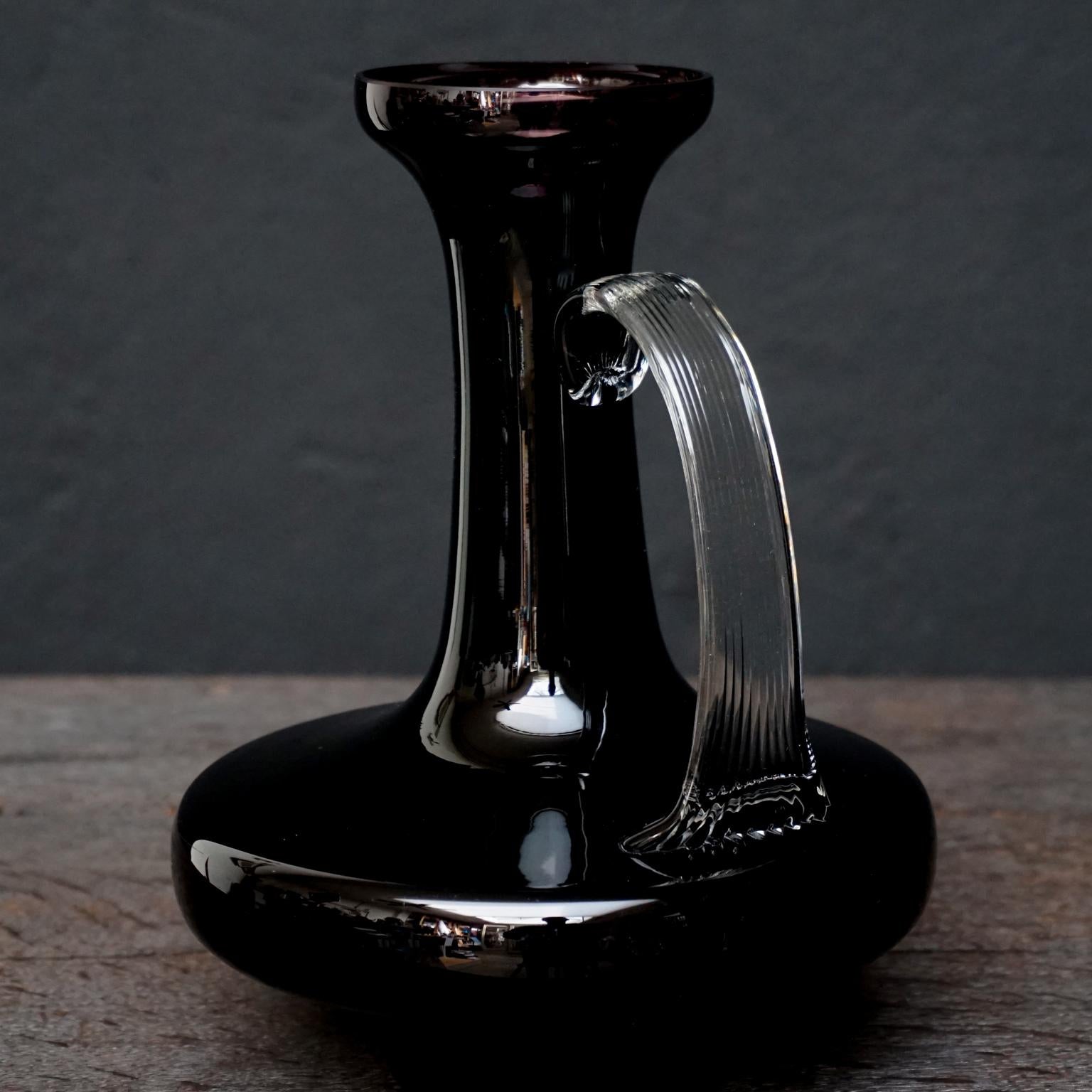 Sept vases italiens en verre soufflé Stelvia Opalina Fiorentina du milieu du siècle dernier 8