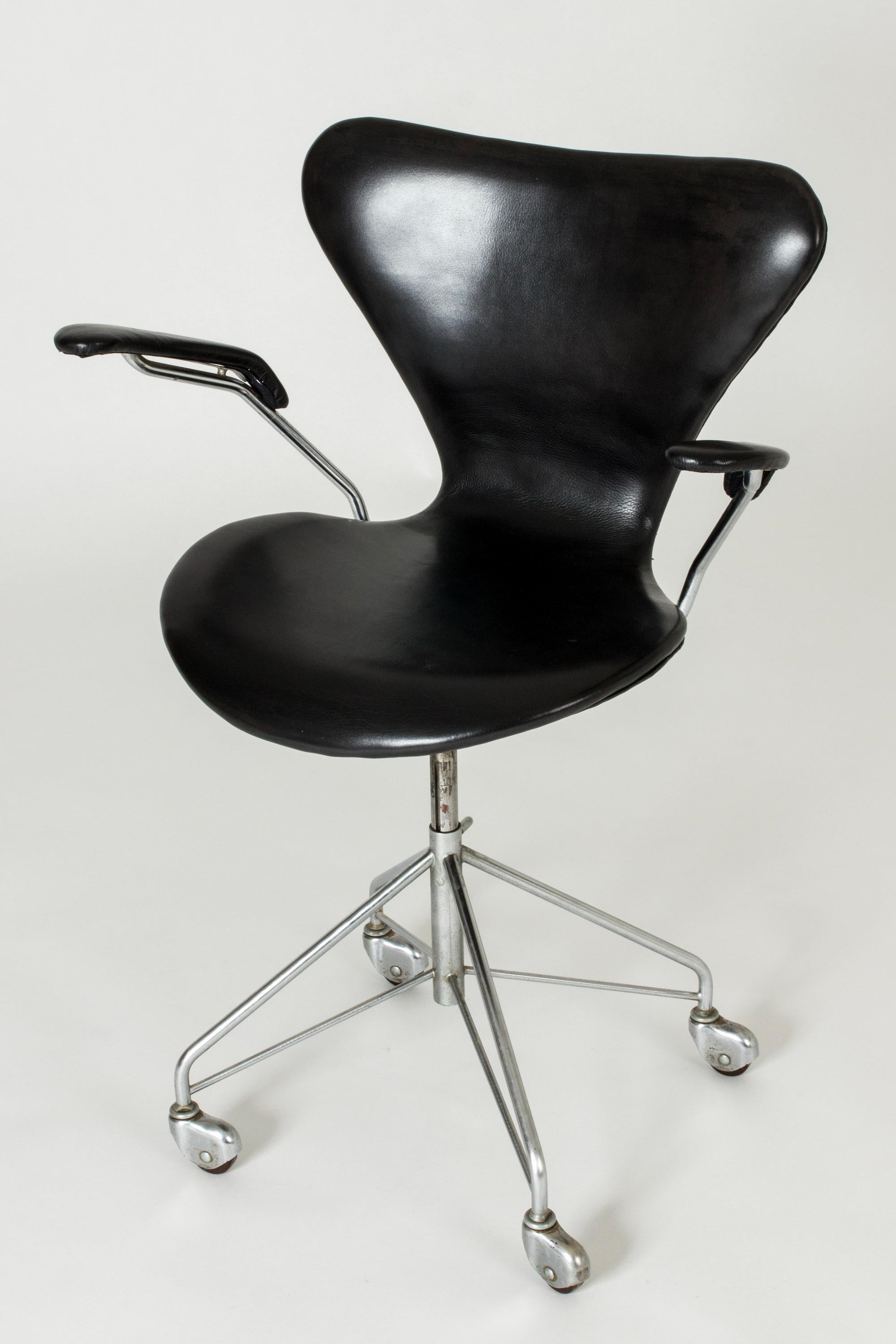 Scandinave moderne Chaise de bureau Seven d'Arne Jacobsen pour Fritz Hansen, Danemark, années 1950 en vente