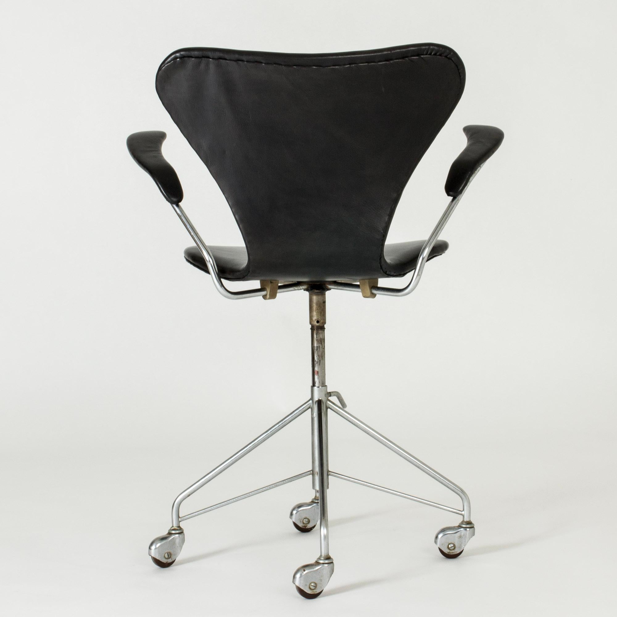 Milieu du XXe siècle Chaise de bureau Seven d'Arne Jacobsen pour Fritz Hansen, Danemark, années 1950 en vente