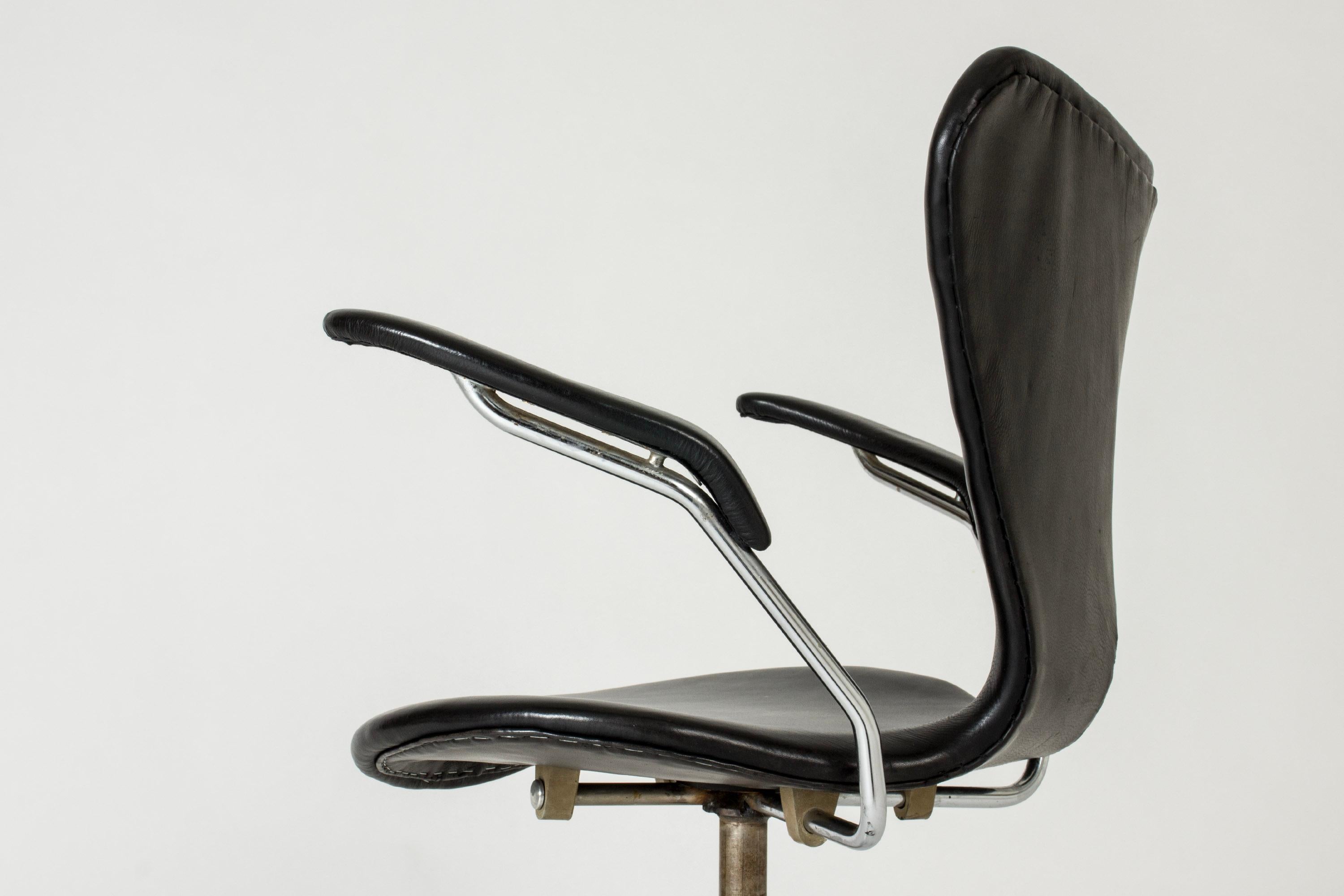 Acier Chaise de bureau Seven d'Arne Jacobsen pour Fritz Hansen, Danemark, années 1950 en vente