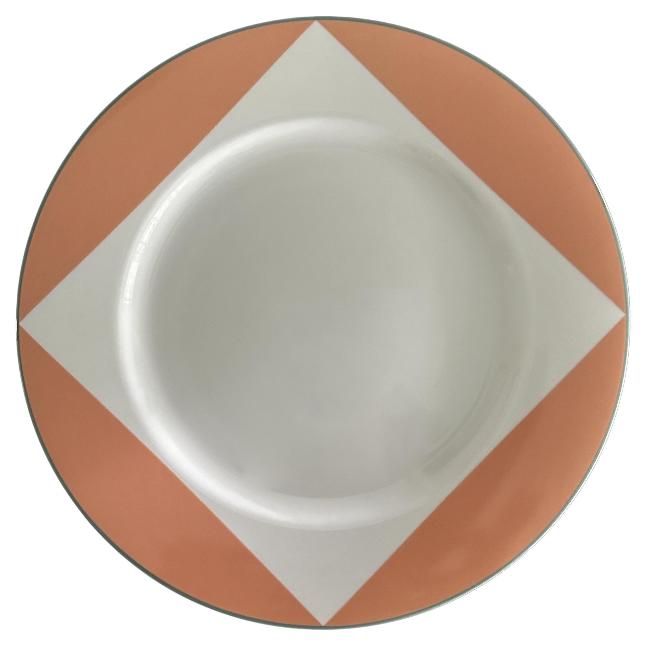 Seven "Peachtree" Dinner Plates Designed By Richard Meier For Swid Powell