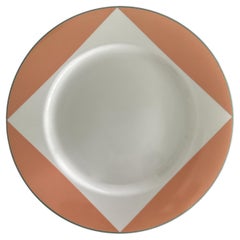 Seven "Peachtree" Dinner Plates Designed By Richard Meier For Swid Powell