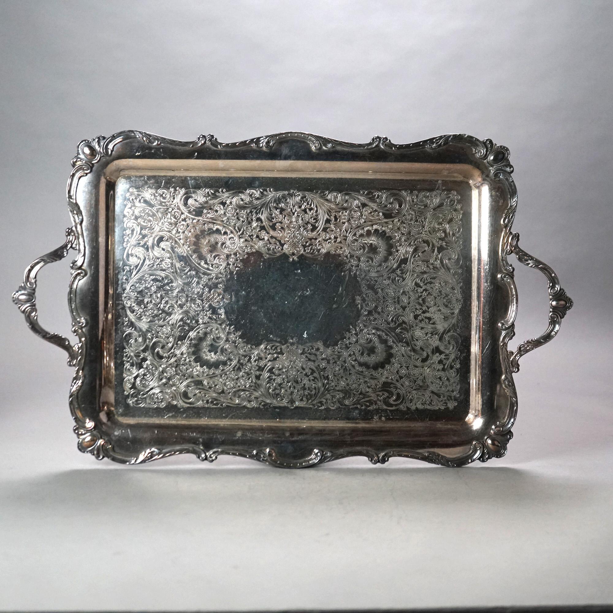 Seven Piece Antique Silver Plated Figural Deerfoot Tea Set C1890 In Good Condition For Sale In Big Flats, NY
